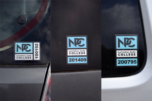 parking decal example picture