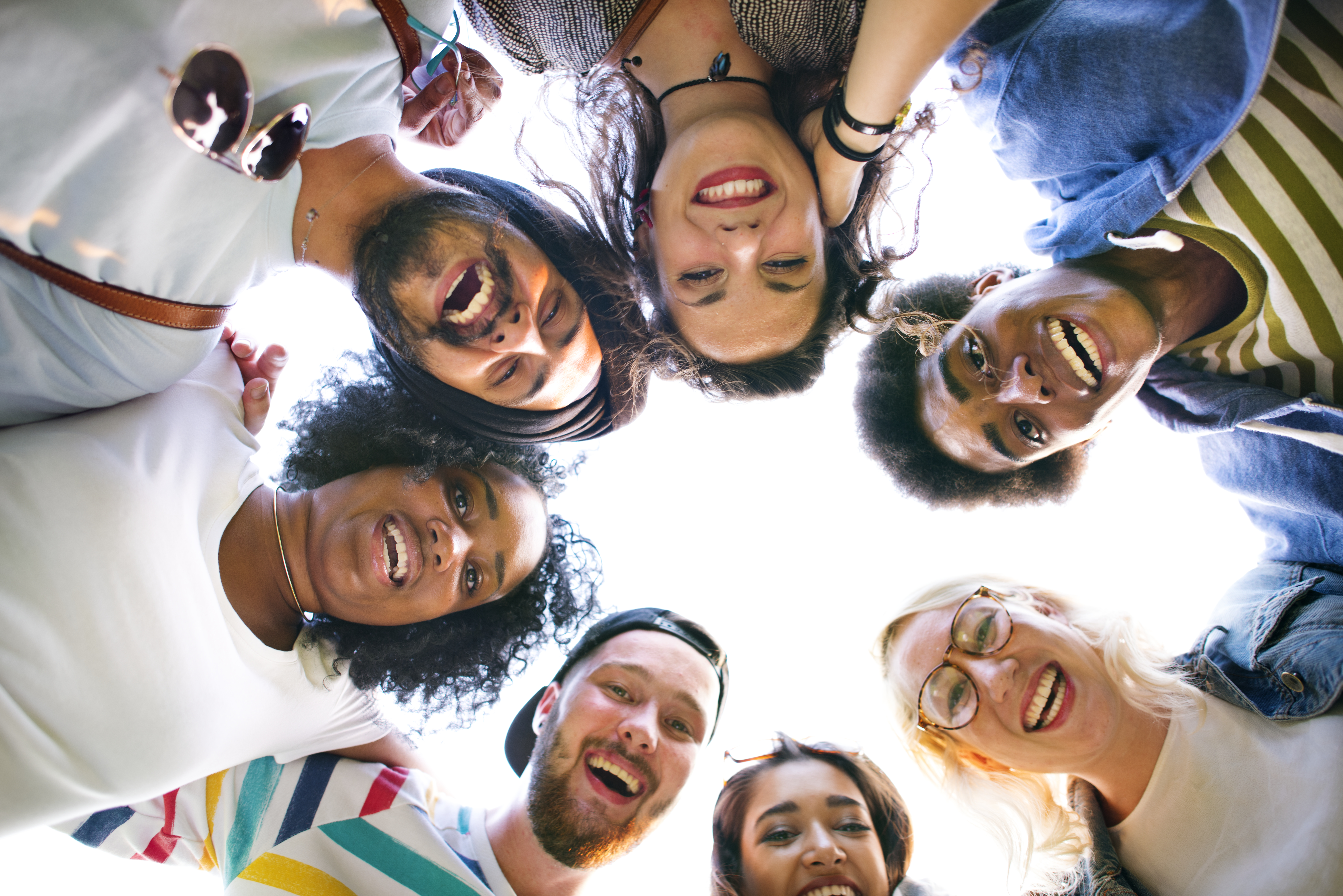 Group of people in a circle