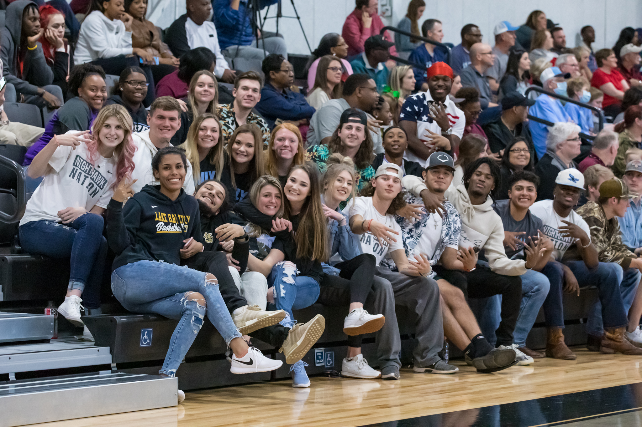 Crowd in stands