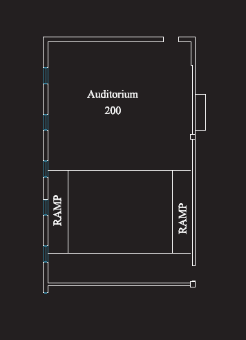 setup of recital hall
