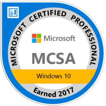 Microsoft Certified Professional badge for the NPC students