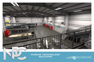 Marine Technology Building mock up visual