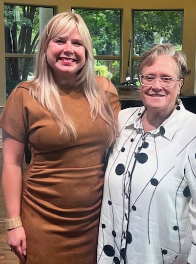 Dr. Samatha Christian and Dean of Nursing Janice Ivers.