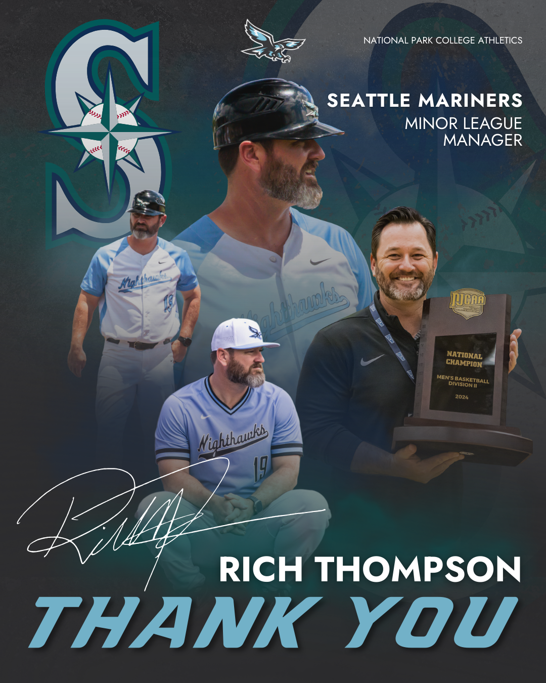 Rich Thompson announcement for Seattle Mariners