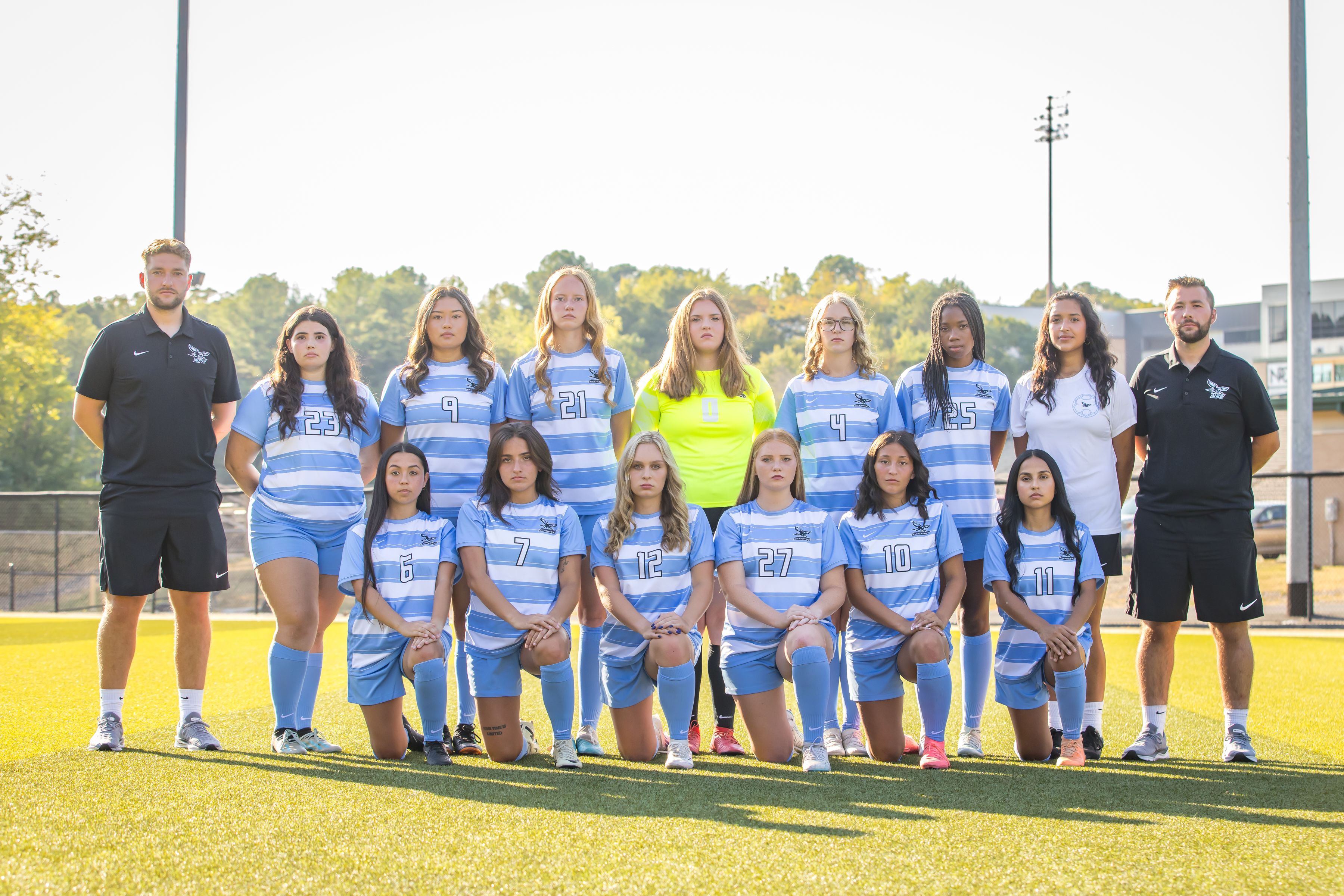 Women's soccer team group photo.