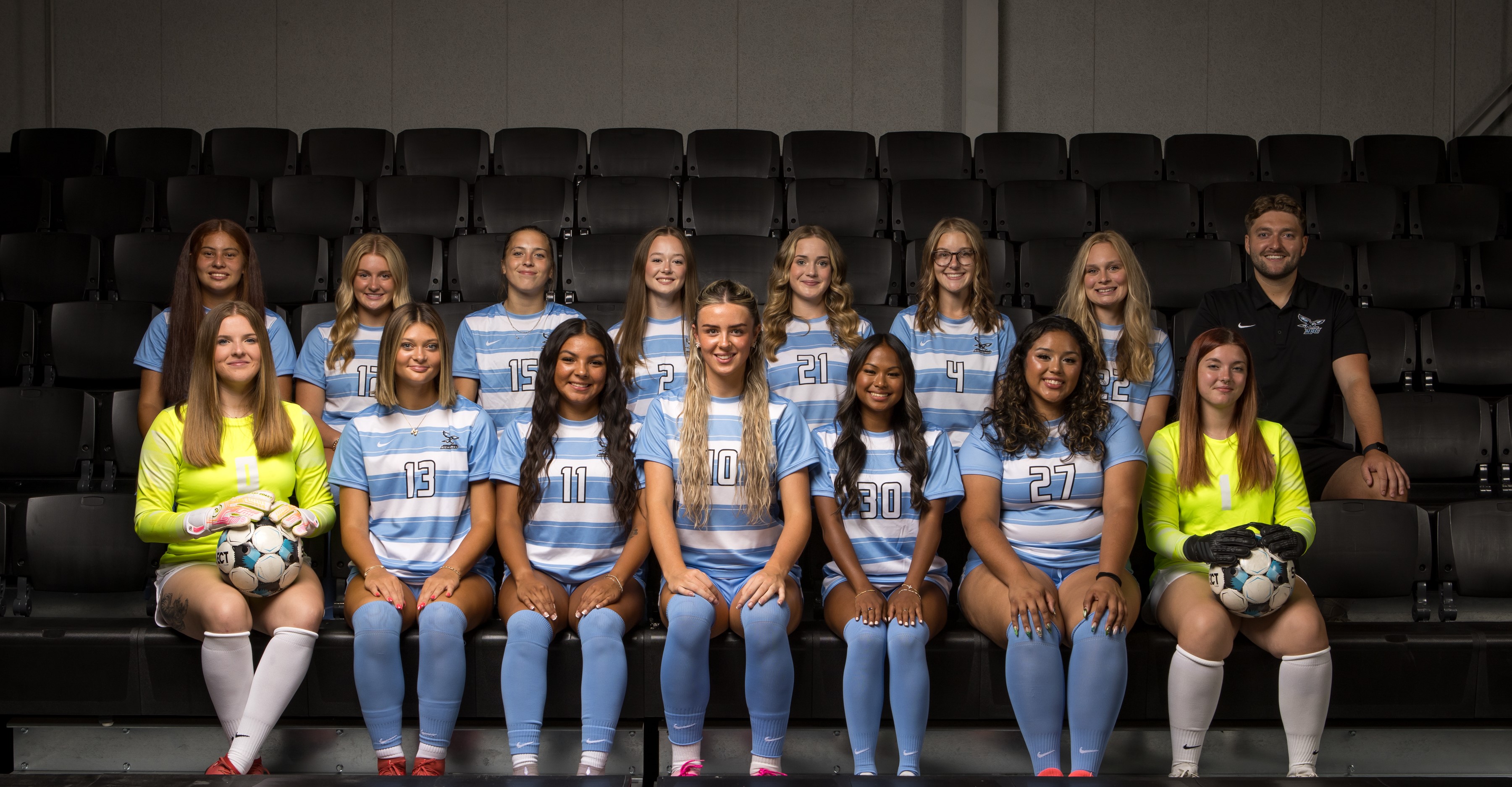 Women's soccer team group photo.