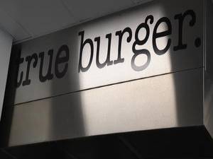 True Burger Sign