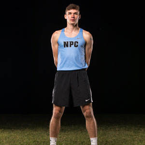 NPC Nighthawk Payton Hayes in cross country jersey